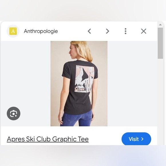 Anthropologie Apres Ski Club Graphic Tee - Picture 5 of 8